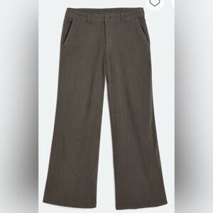 Kut from the Kloth Wide Leg Linen Pants - Olive